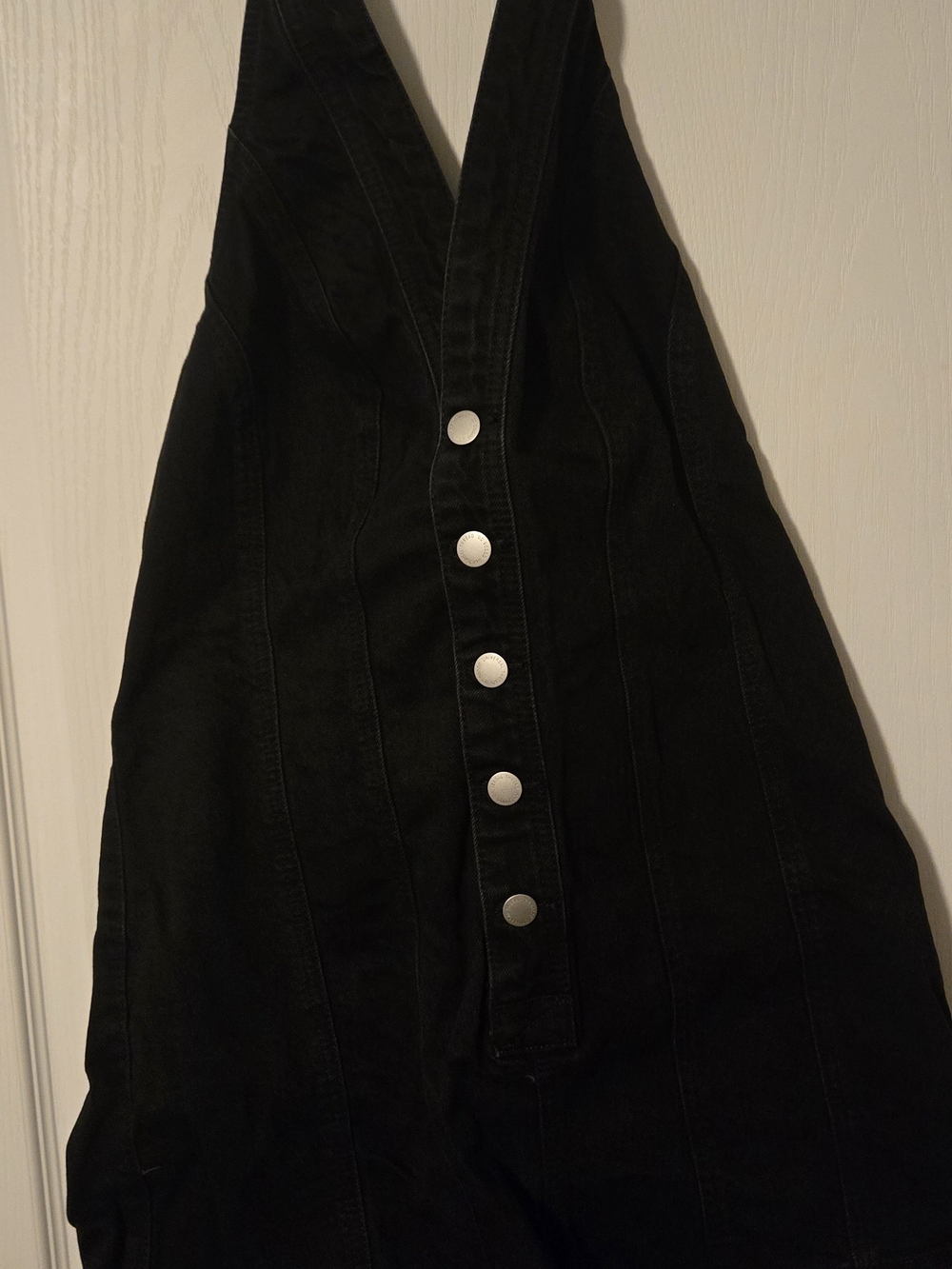 Target Black Button-Front V-Neck Jumpsuit